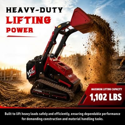 Brand New TYPHON STOMP V900 1.4 Ton Mini Track Loader Featuring Dual Auxiliary Hydraulics & Kubota D1105 25HP USA Engine from American Loader — image 10