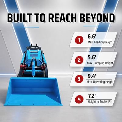 Brand New TYPHON STOMP V900 Mini Track Loader Kubota D1105 25HP Diesel Stand-On Skid Steer EPA / EU Stage V from American Loader — image 8