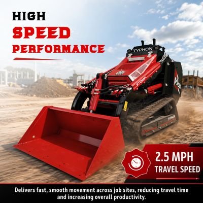 Brand New TYPHON STOMP V900 1.4 Ton Mini Track Loader Featuring Dual Auxiliary Hydraulics & Kubota D1105 25HP USA Engine from American Loader — image 9