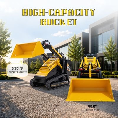 Brand New TYPHON STOMP V900 1.4-Ton Compact Track Loader with 25HP Kubota Diesel Engine 1,102 lb Max Load from American Loader — image 11