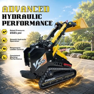 Brand New TYPHON STOMP V900 1.4-Ton Compact Track Loader with 25HP Kubota Diesel Engine 1,102 lb Max Load from American Loader — image 8