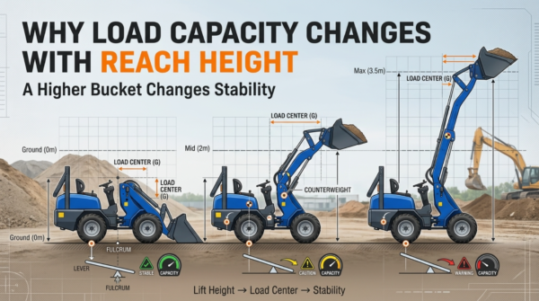 Why Wheel Loader Load Capacity Is Different at Different Reach Heights
